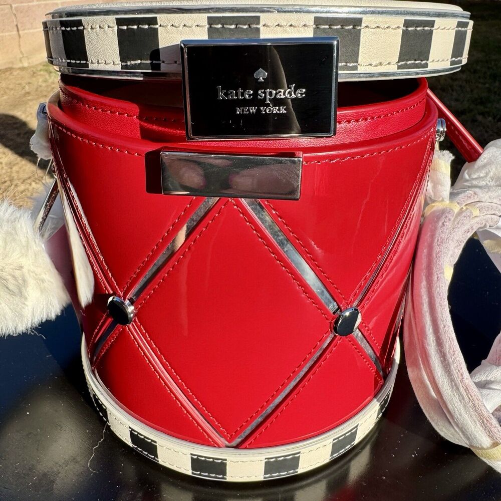 Kate Spade Oh What Fun 3D Toy Store Drum Clutch Satchel Crossbody Novelty NWT - Picture 10 of 11
